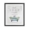 Stupell Industries Antique Fresh Soap & Tub Framed Print Under Glass, design by Lettered and Lined